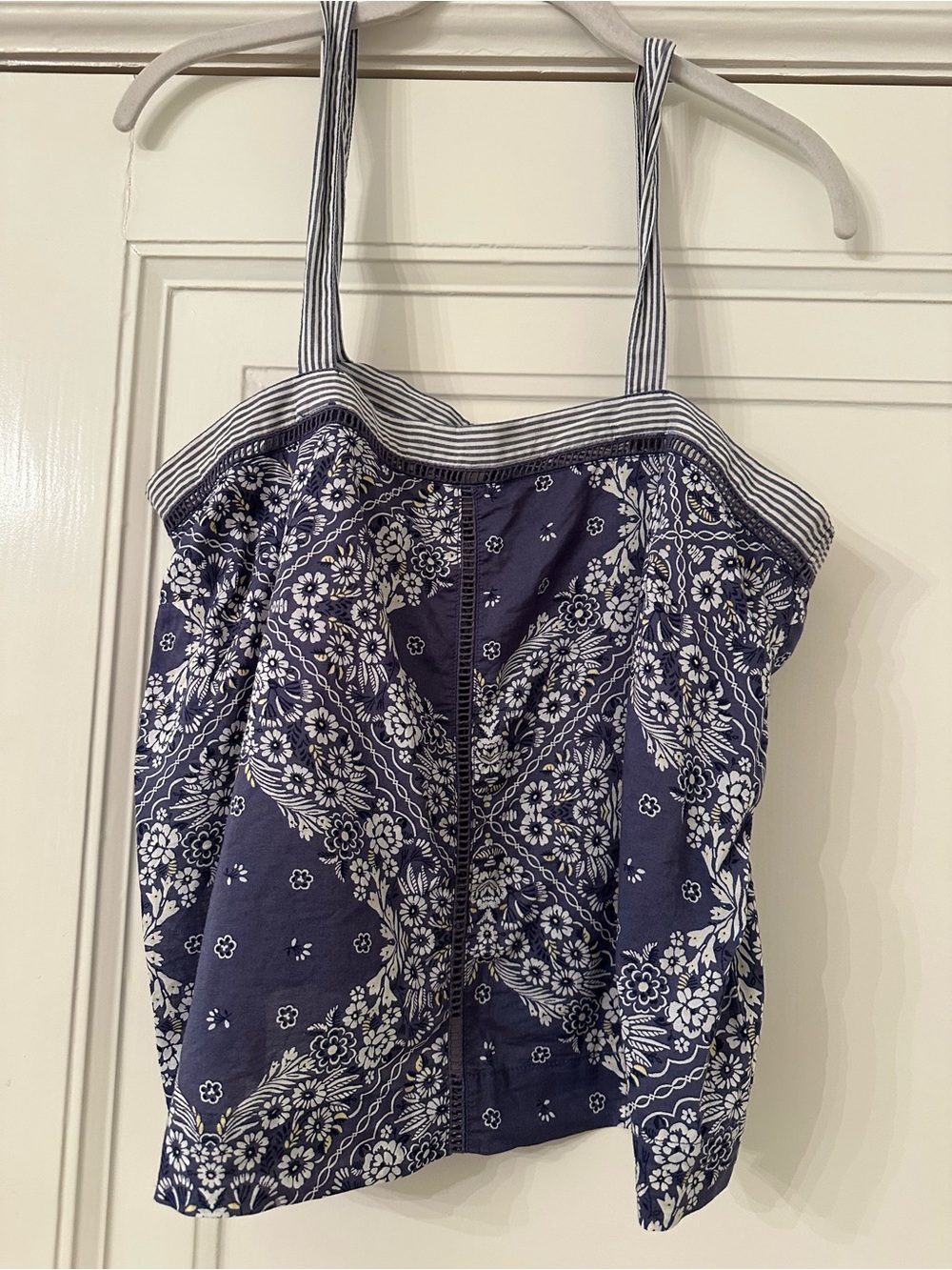Victoria's Secret Navy & White Floral Bandana Print Cami